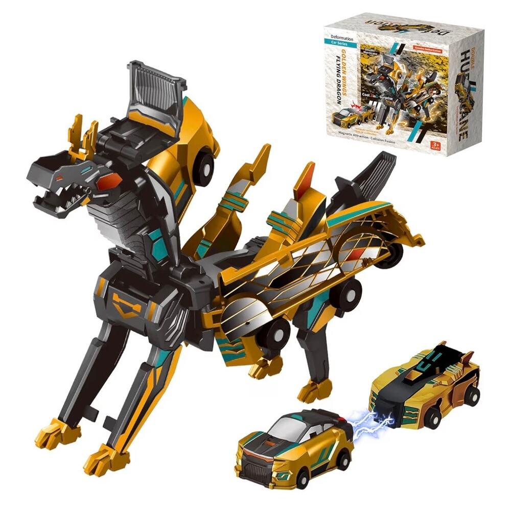 Jinbeixing Collision Transforming Dinosaur Car 2-in-1 Crash Magnetic Cars (C25)